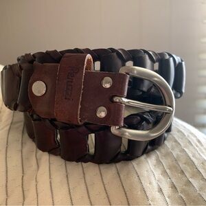 Peruzzi Italy Genuine Leather Dark Brown Designer Women’s Belt